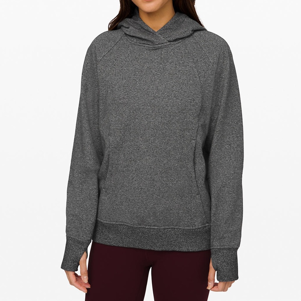 Lululemon Scuba Pullover sz 6 “Heathered Black”